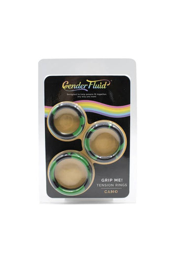 Shibari - Gender Fluid - Grip Me Cock Ring Set - Camo - Stag Shop