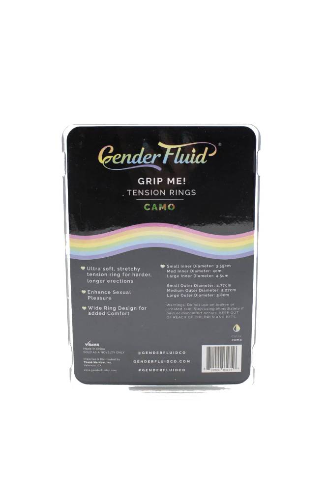 Shibari - Gender Fluid - Grip Me Cock Ring Set - Camo - Stag Shop