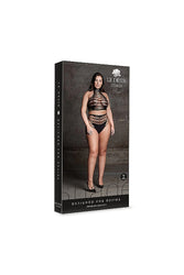 Shots Toys - Le Désir - SHA003 - Carpo Crop Top & Panty Set - Black - OS/XL - Stag Shop