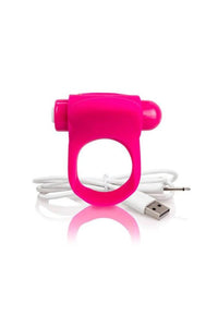 Thumbnail for Screaming O - Charged - You-Turn Rechargeable Vibrating Cock Ring - Pink - Stag Shop
