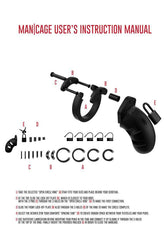 ManCage by Shots Toys - Model 21 Cock Cage - 4.5 Inch - Black - Stag Shop
