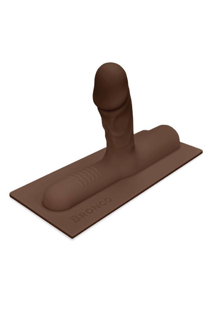 Cowgirl - Bronco - Realistic Silicone Attachment - Chocolate - Stag Shop