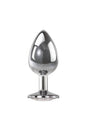 Adam & Eve - Clear Gem Anal Plug - Large - Stag Shop