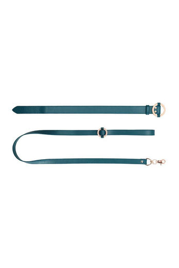 Ouch by Shots Toys - Halo - Collar with Leash - Green - Stag Shop
