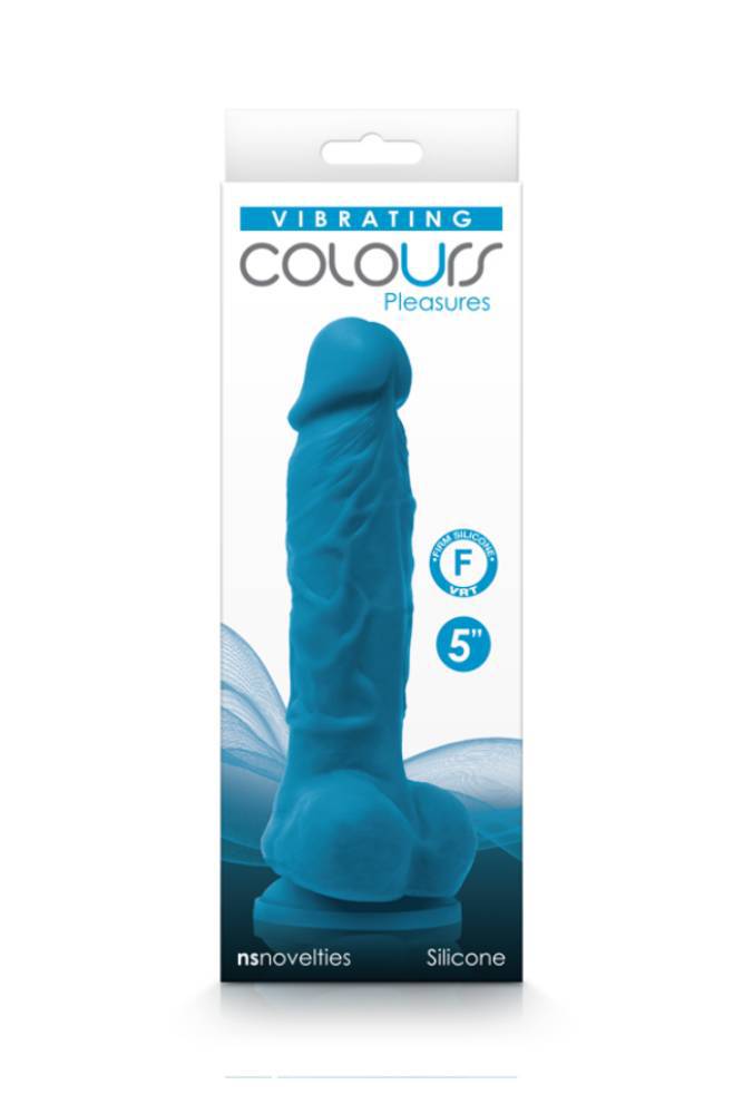NS Novelties - Colours - 5 Inch Pleasures Vibrating Dildo - Assorted Colours - Stag Shop