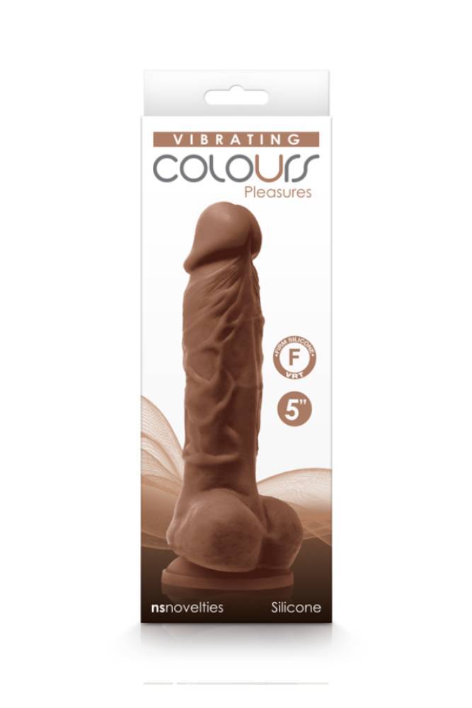 NS Novelties - Colours - 5 Inch Pleasures Vibrating Dildo - Assorted Colours - Stag Shop