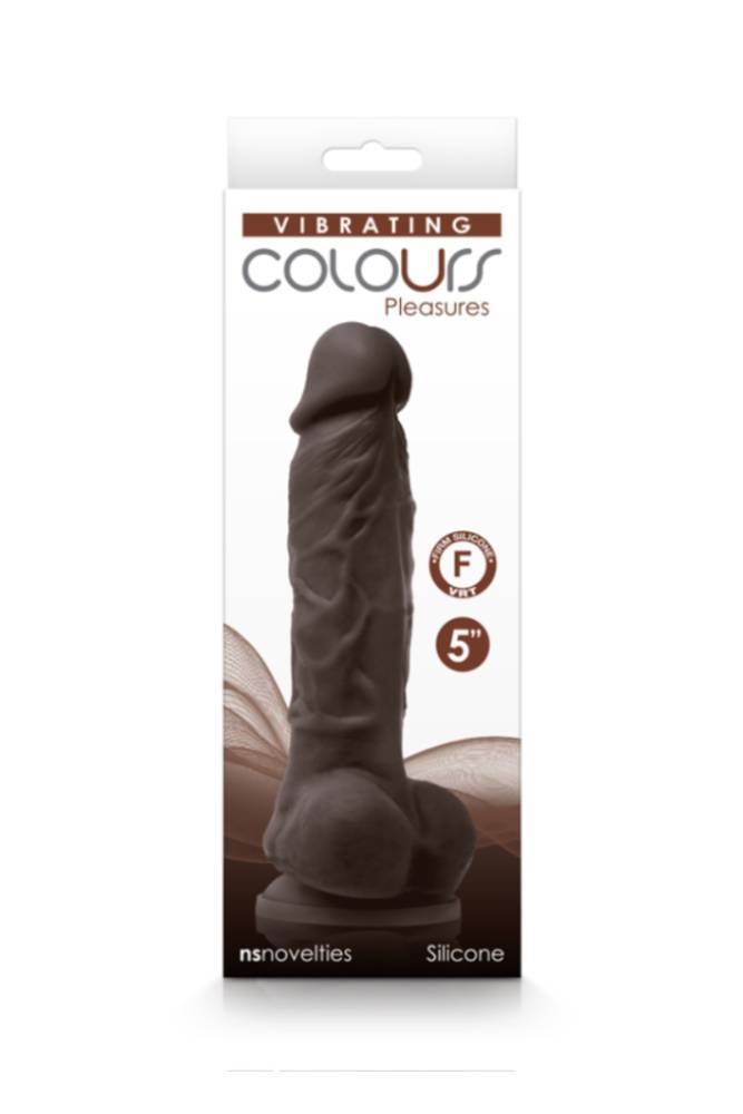 NS Novelties - Colours - 5 Inch Pleasures Vibrating Dildo - Assorted Colours - Stag Shop