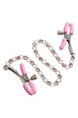 Cal Exotics - Nipple Play - Crystal Chain Nipple Clamps - Pink - Stag Shop