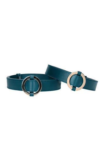 Ouch by Shots Toys - Halo - Thigh Cuffs - Green - Stag Shop