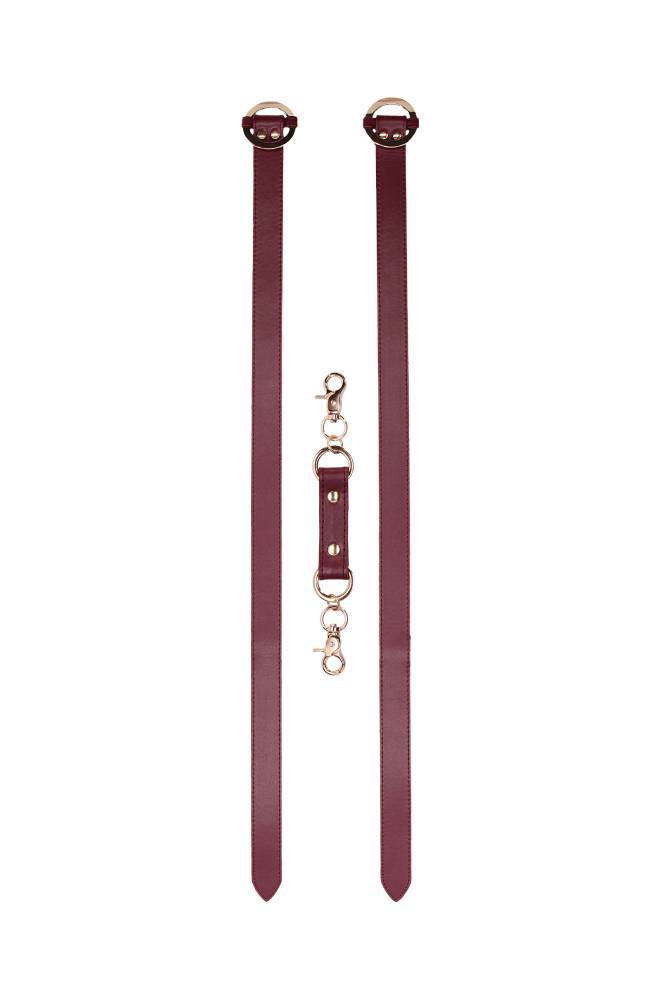 Ouch by Shots Toys - Halo - Thigh Cuffs - Burgundy - Stag Shop