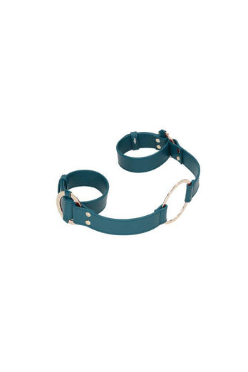 Ouch by Shots Toys - Halo - Handcuffs with Connector - Green - Stag Shop
