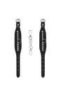 Shots Toys - Diamond Studded Wrist Cuffs - Black - Stag Shop