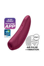 Satisfyer - Curvy 1 Plus Bluetooth Clitoral Stimulator - Bordeaux - Stag Shop