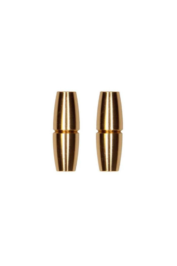 Ouch by Shots Toys - Sensual Cylinders - Magnetic Nipple Clamps - Gold - Stag Shop