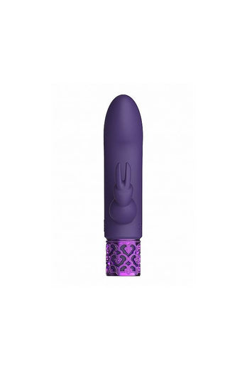 Shots Toys - Royal Gems - Dazzling Rechargeable Mini Rabbit Vibrator - Purple - Stag Shop