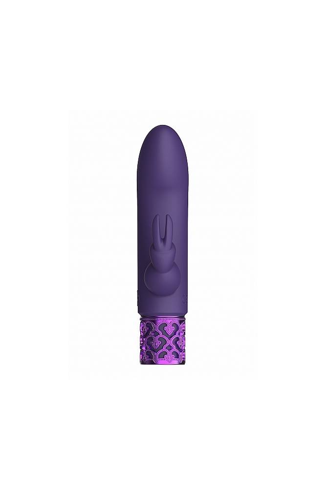 Shots Toys - Royal Gems - Dazzling Rechargeable Mini Rabbit Vibrator - Purple - Stag Shop