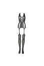 Shots Toys - Le Désir - DES014 - Lace Suspender Bodystocking - OS - Black - Stag Shop