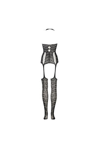 Thumbnail for Shots Toys - Le Désir - DES014 - Lace Suspender Bodystocking - OS - Black - Stag Shop