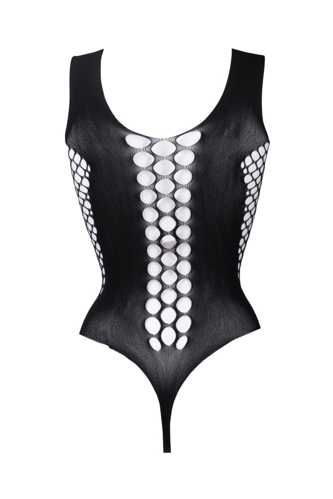 Shots Toys - Le Désir - DES019 - Fence Net Teddy - OS - Black - Stag Shop