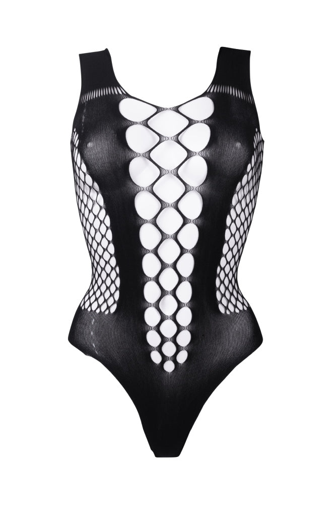 Shots Toys - Le Désir - DES019 - Fence Net Teddy - OS - Black - Stag Shop