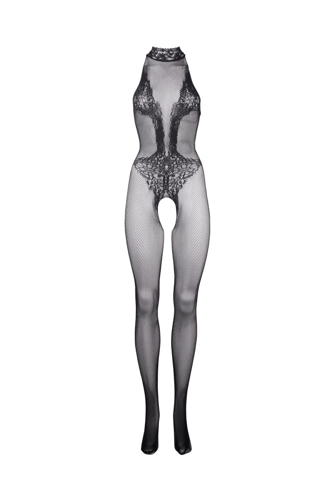 Shots Toys - Le Désir - DES026X - Crotchless Bodystocking - OS/XL - Black - Stag Shop