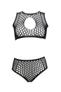 Shots Toys - Le Désir - DES027 - Key-Hole Bra Set - OS - Black - Stag Shop