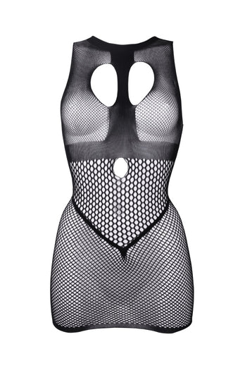 Shots Toys - Le Désir - DES029X - Duo Net Mini Dress - OS/XL - Black - Stag Shop