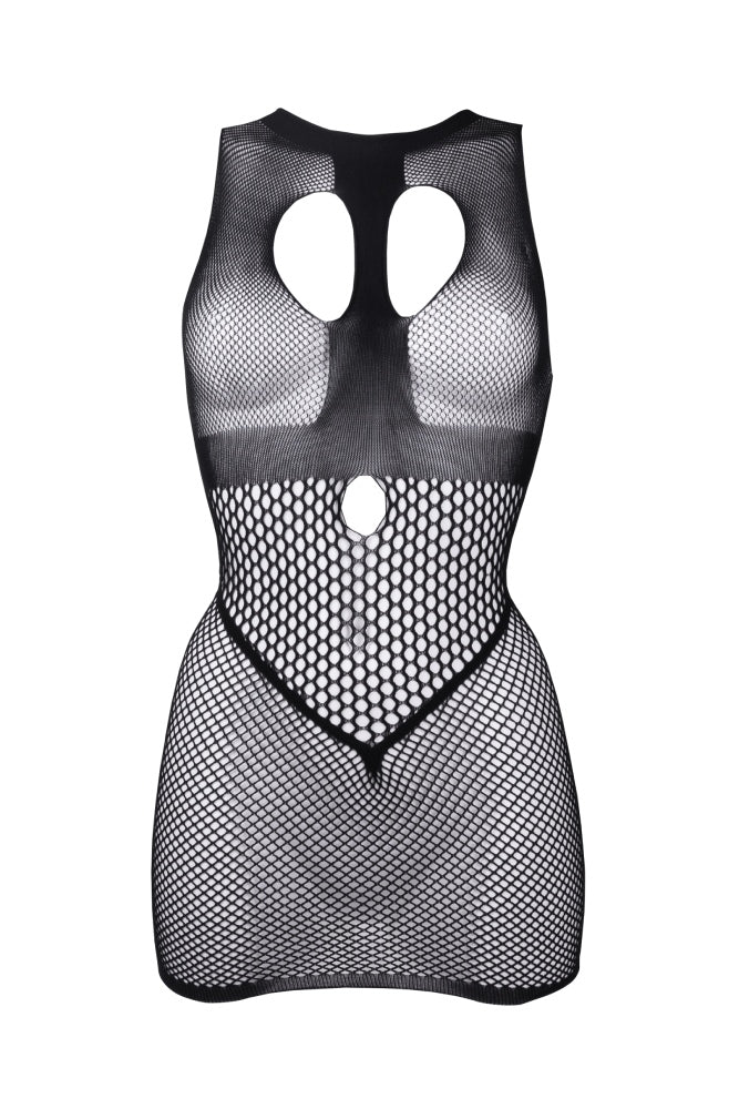 Shots Toys - Le Désir - DES029X - Duo Net Mini Dress - OS/XL - Black - Stag Shop