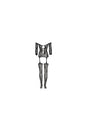Shots Toys - Le Désir - DES032 - Criss Cross Neck Bodystocking - OS - Black - Stag Shop