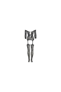 Thumbnail for Shots Toys - Le Désir - DES032X - Criss Cross Neck Bodystocking - OS/XL - Black - Stag Shop