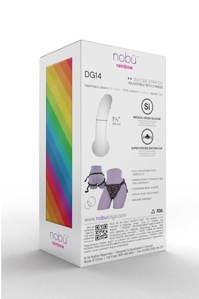 Nobu - DG14 8 Inch Dildo & Strap-On Harness Set - Emerald - Stag Shop