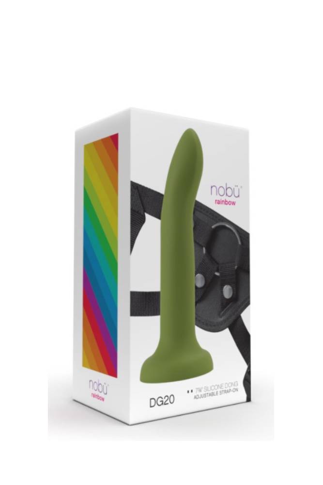 Nobu - Rainbow - DG20 Dildo & Strap-on Harness Set - Army Green - Stag Shop