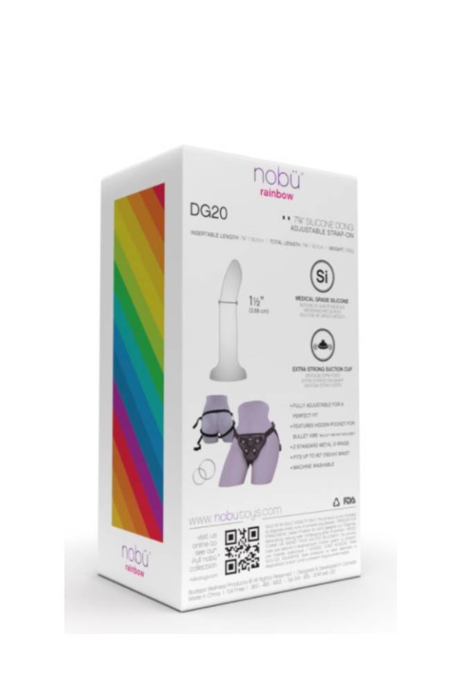 Nobu - Rainbow - DG20 Dildo & Strap-on Harness Set - Army Green - Stag Shop