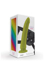 Nobu - Rainbow - DG21 - Dildo & Strap-on Harness Set - 9 Inch - Turtle Green - Stag Shop