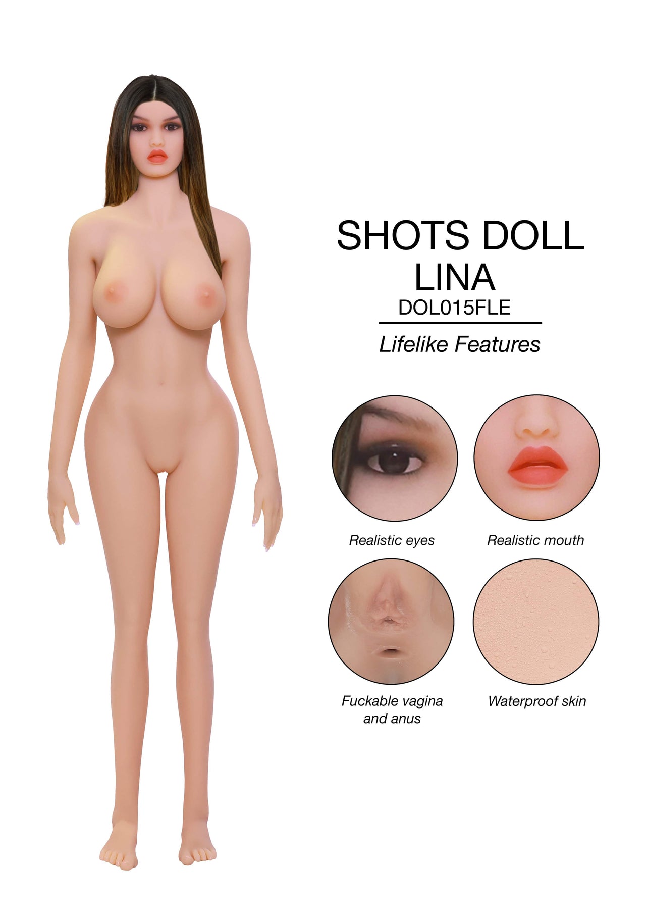 Flesh of Shots - Lina Ultra Realistic Life Size Love Doll - Stag Shop