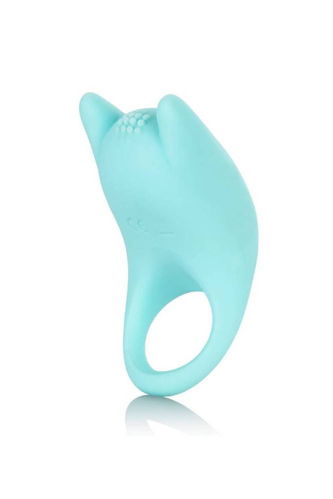 Cal Exotics - Couples Enhancer - Silicone Dual Exciter Cock Ring - Teal - Stag Shop