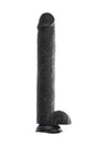 Adam & Eve - Dark Rider 15 Inch Dildo - Black - Stag Shop