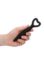 Ouch by Shots Toys - Silicone Heart Vaginal Dilator Set - Black - Stag Shop