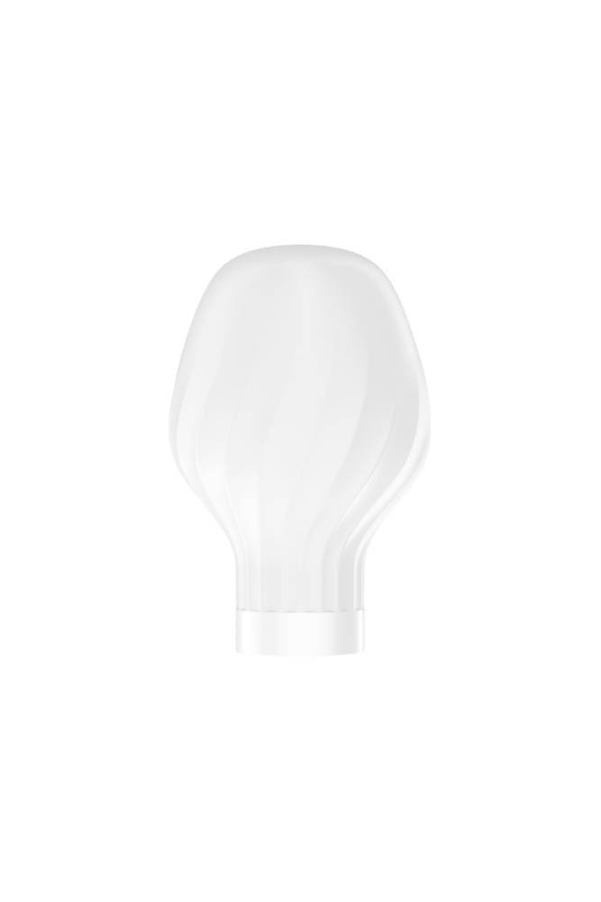 Satisfyer - Double Wand-er - Massage Wand & Attachments - White/Gold - Stag Shop