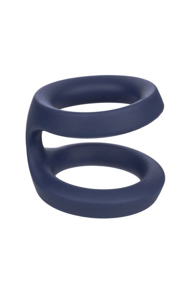 Cal Exotics - Viceroy - Dual Silicone Cock Ring - Blue - Stag Shop