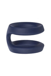 Cal Exotics - Viceroy - Dual Silicone Cock Ring - Blue - Stag Shop