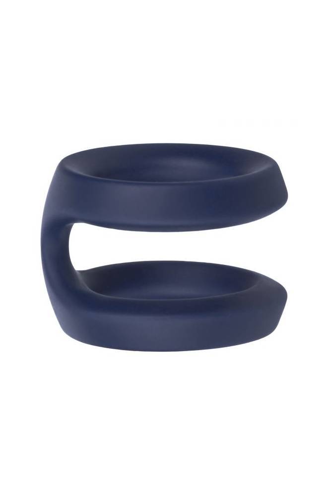 Cal Exotics - Viceroy - Dual Silicone Cock Ring - Blue - Stag Shop