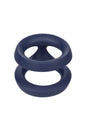 Cal Exotics - Viceroy - Dual Silicone Cock Ring - Blue - Stag Shop