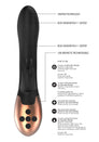 Shots Toys - Elegance - Opulent Heating Rabbit Vibrator - Black - Stag Shop