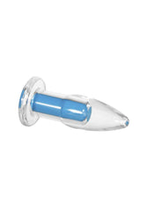 Evolved - Gender X - Electric Blue Vibrating Remote Controlled Butt Plug - Blue - Stag Shop
