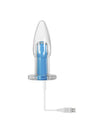 Evolved - Gender X - Electric Blue Vibrating Remote Controlled Butt Plug - Blue - Stag Shop
