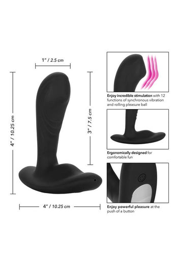Cal Exotics - Eclipse - Tapered Roller Ball Anal Probe - Black - Stag Shop