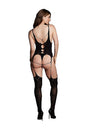 Shots Toys - Le Désir - SHA004 - Elara Open Cup Bodystocking - Black - OS - Stag Shop