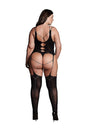 Shots Toys - Le Désir - SHA004 - Elara Open Cup Bodystocking - Black - OS/XL - Stag Shop