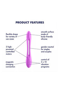 Thumbnail for Satisfyer - Elastic Joy - Bendable Vibrator - Purple - Stag Shop